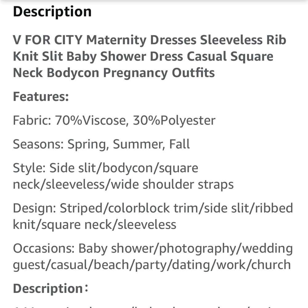 Beige Sleeveless Maternity Dress Sz M - Picture 11 of 13